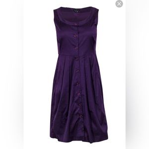 Theory Purple Button Down Dress sz 4
